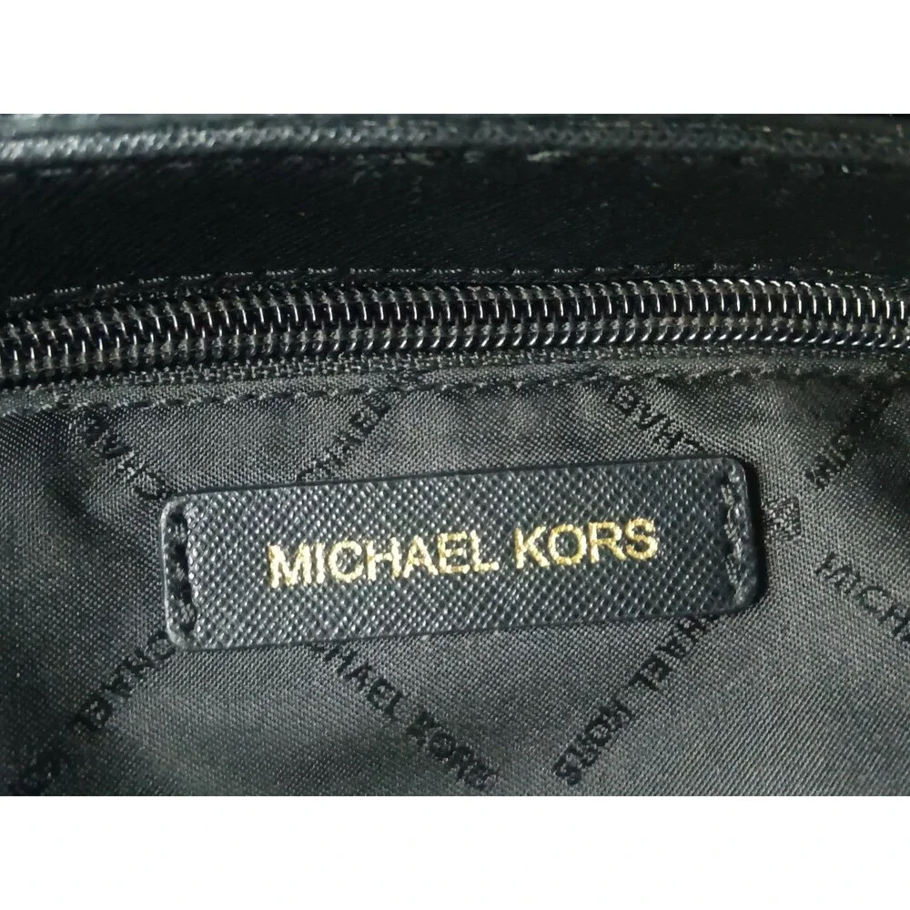 Michael Kors Brandi Medium Saffiano Leather Shoulder Bag Black